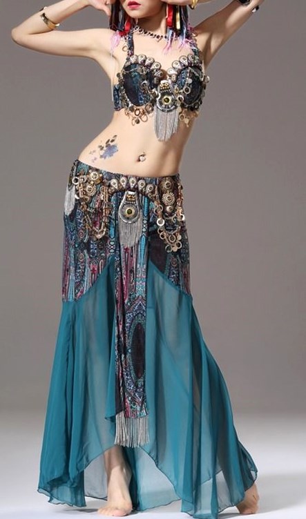 "Tribal Fantasy" 2pc Costume Set - Belly Dance Digs