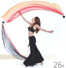 Calcifer 250cmX120cm Silk Belly Dance Scarf Veils Accessories for Women Professional Dancer