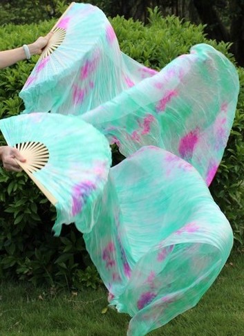 Silk fan veils